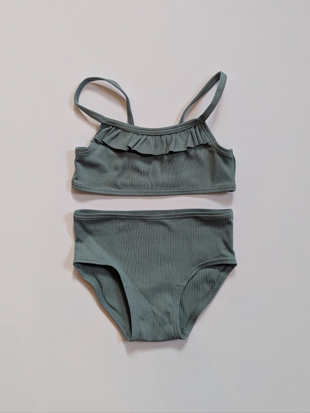 H&M Ribbed Green Bikini 2T